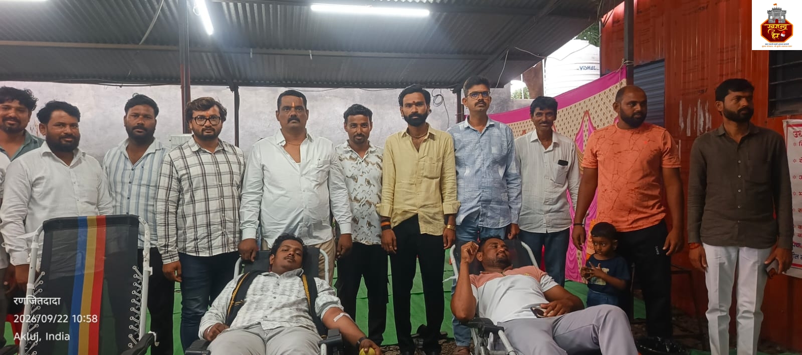 गणेशोत्सवानिमित्त सिद्धनाथ मल्टी कार गॅरेजमध्ये भव्य रक्तदान शिबिर; १०७ रक्तदात्यांचा उत्स्फूर्त सहभाग